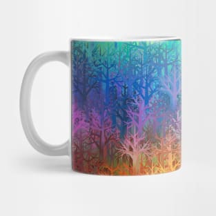 Colorful trees rainbow forest Mug